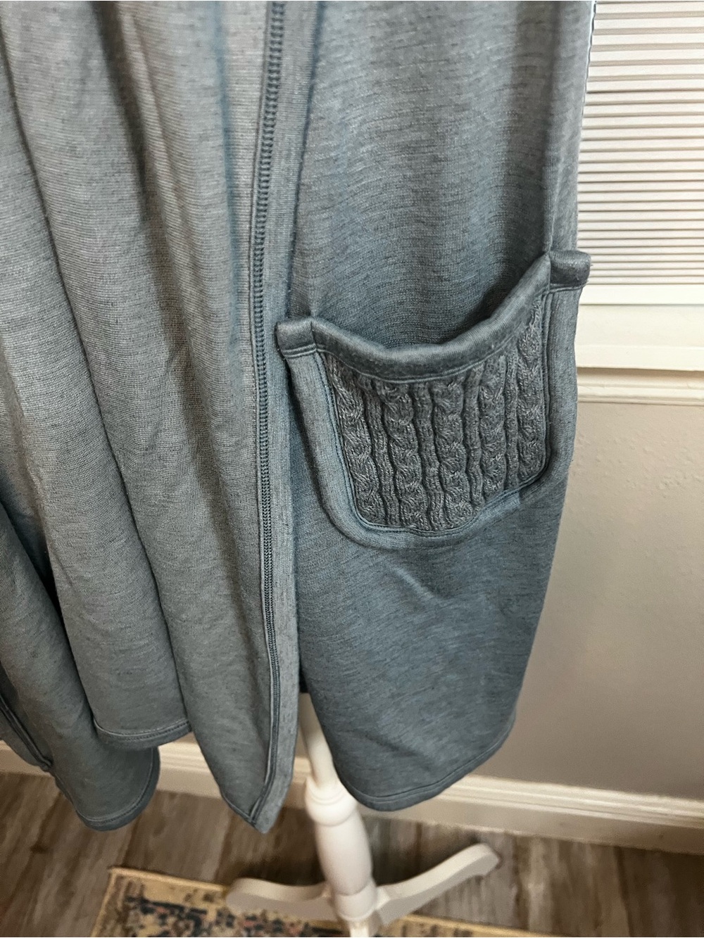 St. John Blue Open Cardigan Sweater
Small Medium P 3/4 Sleeve - Picture 8 of 14